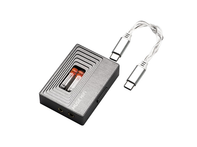 MUSEHiFi M3 Ultra Portable Tube DAC Amp with JAN6418 Vacuum Tube, 460mW/480mW Balanced Output, USB C Dongle DAC for IEMs & Headphones, Amplifier...