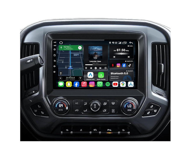 8Core 32 ROM Android 15 Car Stereo Radio for Chevy Silverado & GMC Sierra 2014-2018: 10.2' HD QLED Touchscreen Wireless CarPlay & Android Auto, 5G...