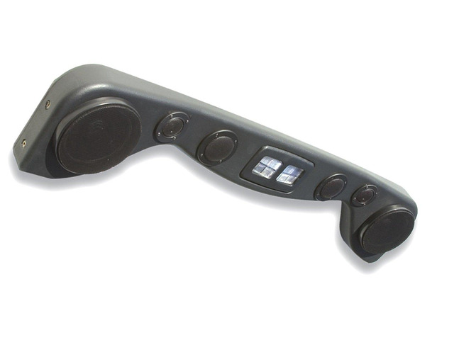 Vertically Driven 792501 6 Speaker Sound Bar Wrangler 87-02,Black