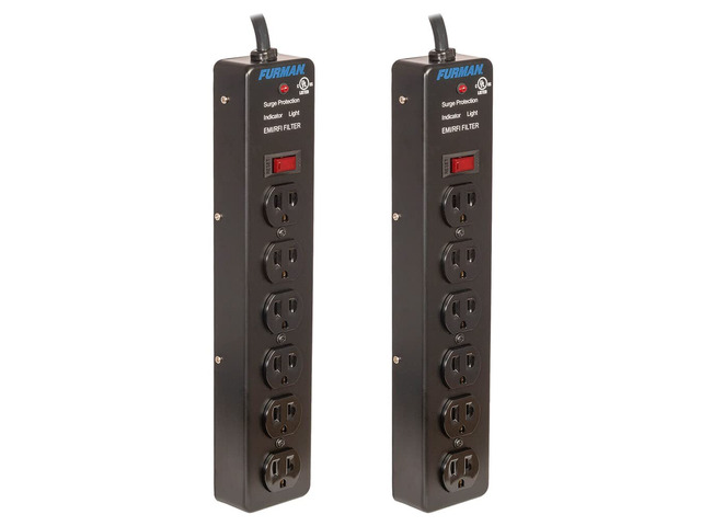Furman Pro Plug 6-Outlet Power Strip with Surge Protection (Pair)