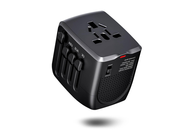 International Travel Adapter Voltage Converter to Step Down 230V to 120V for Hair straighteners, laptops, Cell Phones, Power converters from USA to...