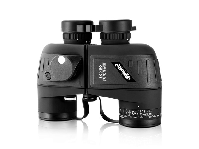10x50 Waterproof Marine Binoculars for Adults with Rangefinder Compass BAK4 Prism FMC Lens for Birdwatching Hunting Boating Fishing Water...