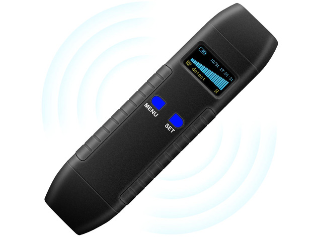 Hidden Camera Detector GPS Tracker Detector, RF Bug Sweeper Listening Device Detector for Car, Hotel, Meeting Protect Your Privacy