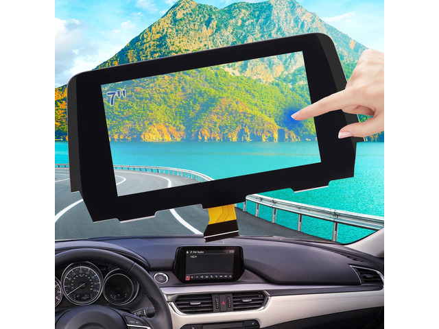 Touch Screen Digitizer Replacement for Mazda 6 GRT7611J0 50-Pin 2017 2018 2019 Radio Screen, OEM Upgraded Ultra-Sensitive High-Definition...