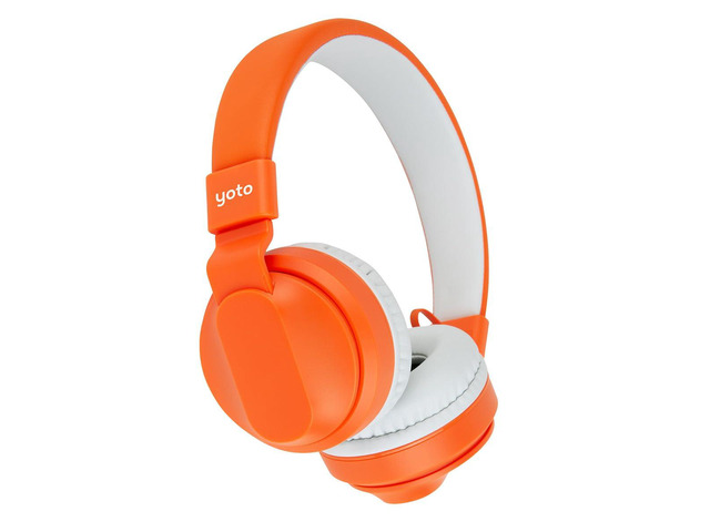 Wireless Headphones for Kids - Bluetooth, Volume-Limiting, Ages 3-12 Kids bluetooth over-ear headphones adjustable lightweight foldable ...