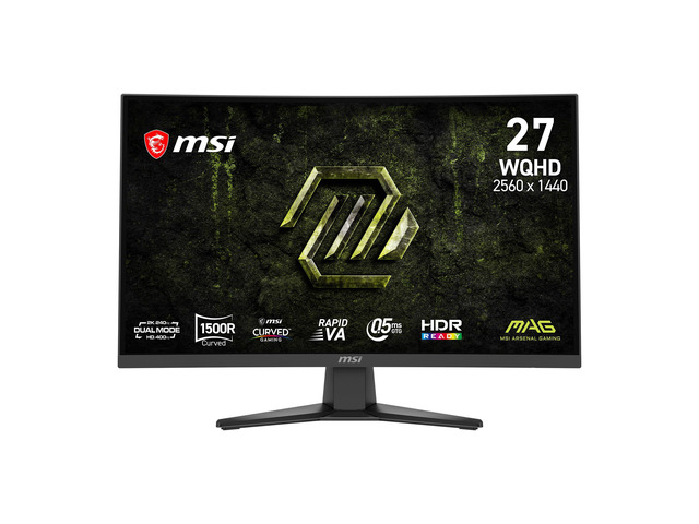MAG 275CQDF X24 27-inch 2560 x 1440 (QHD) Gaming Monitor, AMD FreeSync Premium, Dual Mode with WQHD 240Hz and HD 400Hz, HDR Ready, HDMI, VGA Port,...