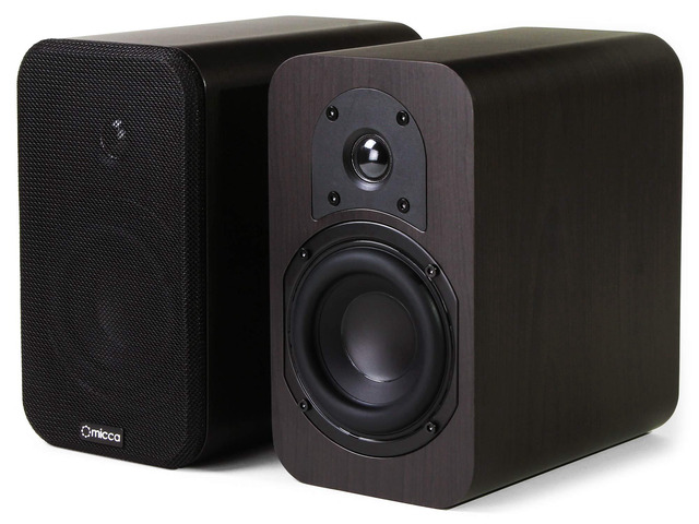 RB42 Reference 2-Way Passive Bookshelf Speakers, Stereo Pair, Walnut Amplifier Required, Long-Throw 4-Inch Woofers, 0.75-Inch Silk-Dome Tweeter,...