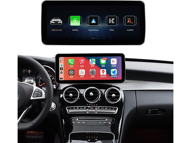 Car Radio 12.3'' Touchscreen for 2016-2019 Year Mercedes Benz C/GLC Class,NTG 5.0 System W205 W253 Support Original OEM Control,Wireless Carplay &...