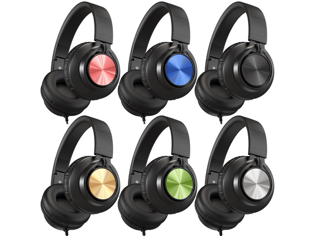 Kids Headphones Bulk 6-Pack for K-12 School Online Learning Travel Class Headphones Wired with Microphone, Foldable, Tangle free 3.5mm Jack for...