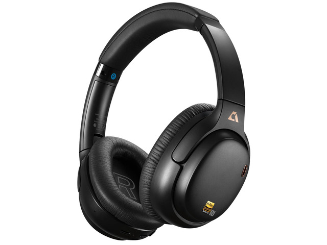 E700 Noise Cancelling Headphones Bluetooth Wireless LDAC Hi-Res, Black Hybrid ANC, 75hr Battery Life, Deep Bass, Comfortable Over-Ear for...