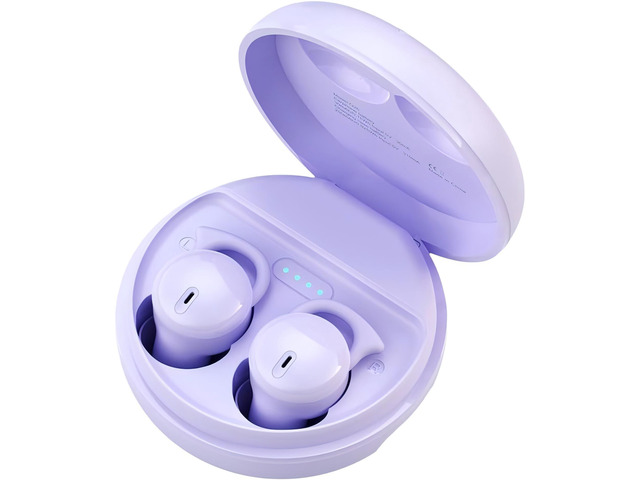 Sleep Headphones, Noise Blocking Sleep Earbuds for Side Sleepers (Purple) Invisible Small Comfortable Fit Noise Blocking Sleep Ear Buds,Bluetooth...