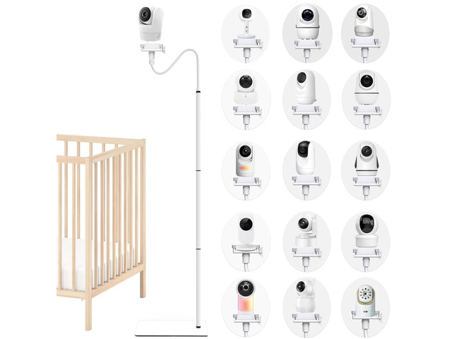 Baby Monitor Camera Floor Stand Holder Mount Compatible with VTech/HelloBaby/Nanit Pro/Momcozy/iFamily/OKAIDI/Blemil/Motorola/Leapfrog/nooie...