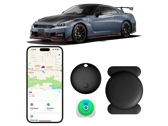 Mini GPS Tracker for Vehicles, No Month Fees, Bluetooth Tracker Tag Magnetic Tracker for Car, IP67 Waterproof, 12 Months Battery Life, No...