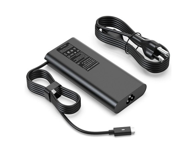 130W USB C Laptop Charger Compatible with Dell 90W 65W XPS 15 16 17 9500 9510 9520 9530 9575 2-in-1 9640 9710 9720 9730, Precision 3470 3480 3540...