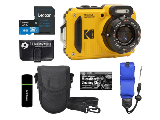 Kodak PIXPRO WPZ2 Rugged Waterproof Shockproof Dustproof WiFi Digital Camera 16MP 4X Optical Zoom 1080P Full HD Video Vlogging Camera 2.7' LCD...