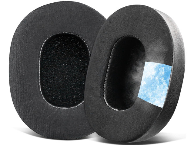 Cooling Earpads for Skullcandy Crusher Evo/Hesh Evo - Black for Skullcandy Crusher(Wireless/ANC/Evo/540), Hesh(3/ANC/Evo), Venue ANC Headphones