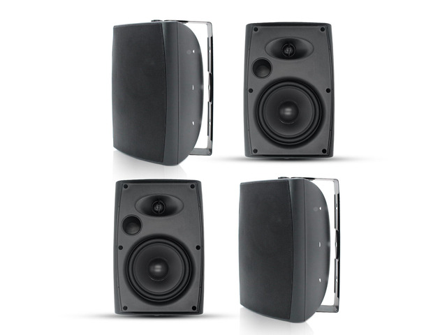 6.5 Inch 800W Passive Outdoor Speakers Wired Waterproof 2-Way Wall Mounted Speakers with Bass Suitable for Patio Pool Deck Porch Backyard Indoor...