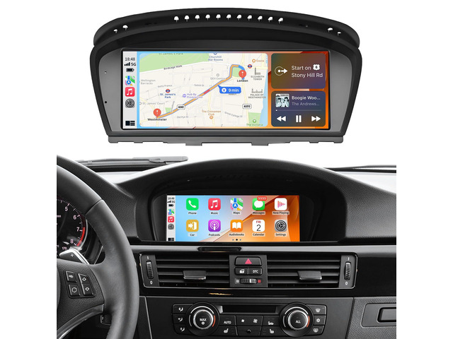 Wireless CarPlay/Android Auto 8.9 Inch Touchscreen for BMW 3 Series E90/E91/E92/E93, 5 Series E60/E61/M5 (2005-2008) with CCC System, Car Radio...
