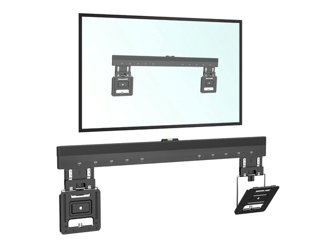 Ultra Slim TV Wall Mount for 43-100' TVs, Frame, Pack of 4 Micro gap 0.37in low profile flush mount, compatible with most TVs, great alternative...