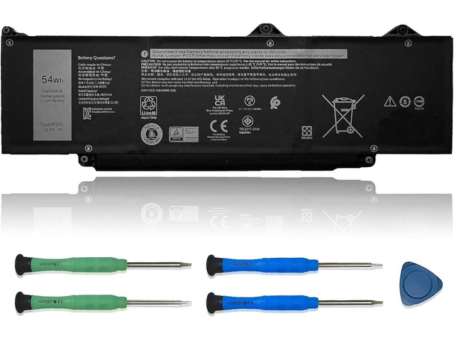 R73TC DR02P Laptop Battery Replacement for Dell Latitude 5440 5450 5540 5550 Precision 3480 3490 3580 3590 Series 0V042N V042N 11.4V 54Wh