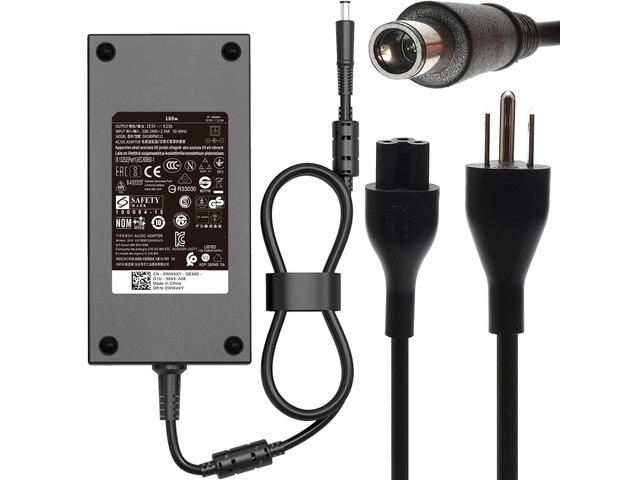 180w 19.5V 9.23A AC Laptop Charger Fit for DELL Precision 7510 7520 7530 7540 7550 7560 3530 7730 5530 M4600 M4700 M4800 M6400 M4500 DA180PM111...