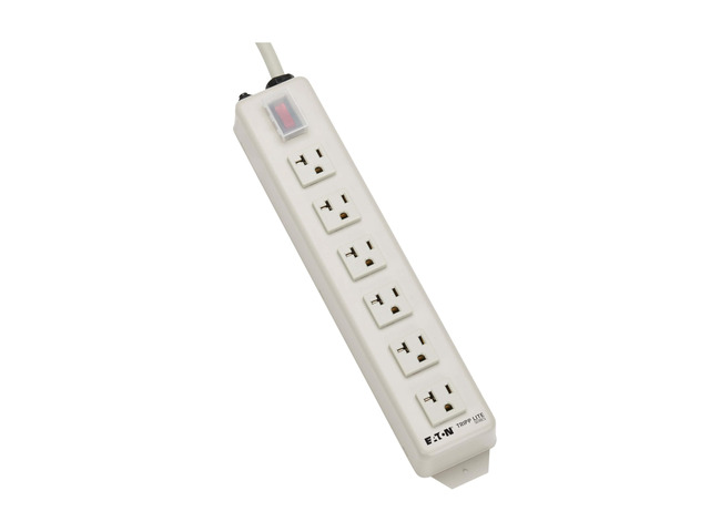 Eaton Series Heavy Duty 20 Amp Power Strip, 6 Outlet, Metal, Under Desk & Wall Mount Option, 6ft Extension Cord, On/Off Switch Cover, Industrial...