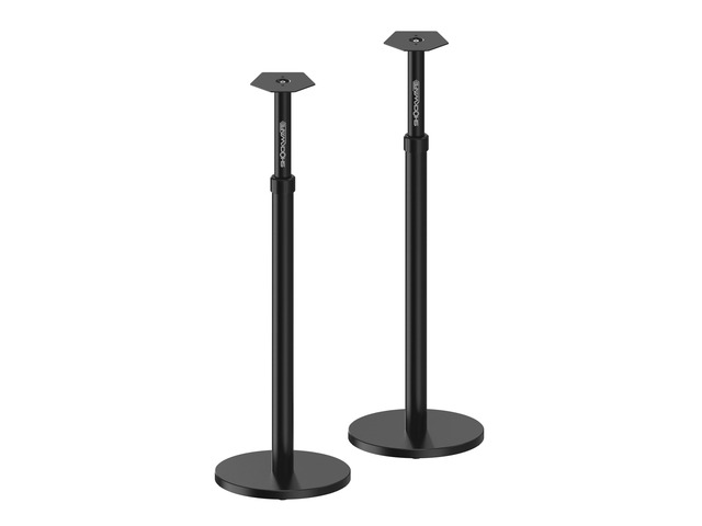 Shockwafe Wireless 11.2.6 Speaker Stands (Set of 2) Adjustable Height, Integrated Cable Management, Heavy Duty, For Shockwafe Wireless 11.2.6...