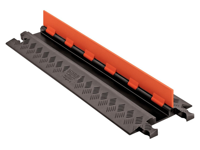 1 Channel Low Profile Drive Over Cable Protector, Heavy Duty Loads up to 26,000 Pounds, Polyurethane Construction, Improved Traction and Stability,...