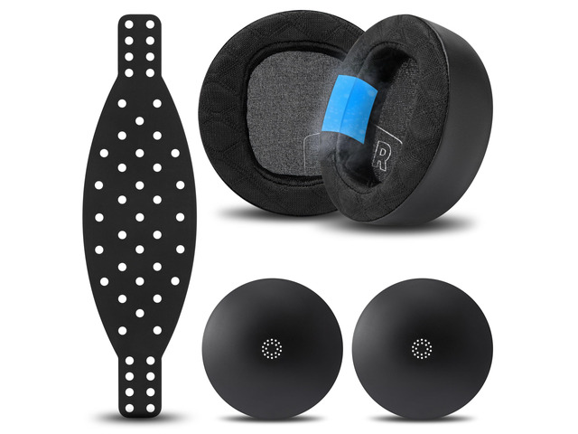Mod Kit Maxwell 2 - Earpads, Headband & Side Plates for Audeze Maxwell 2 Made by Wicked Cushions Extra Wide Silicone Headband, Magnetic Plates...
