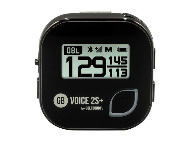 GOLFBUDDY Voice 2S+ Talking GPS Rangefinder, Clip on Hat Golf Navigation, Slope Mode on/Off, 18 Hours Battery Life, Shot Distance Measurement,...