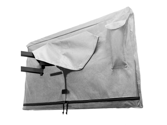 Outdoor TV Cover 70-75 inch - with Zipper, Weatherproof, Waterproof 360 Degrees Protection, Soft Non Scratch Interior - Gray