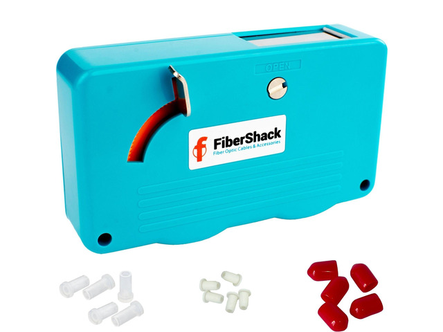 Fiber Optic Cleaning Box. 1.25mm LC Fiber Cleaner & 2.5mm SC Optical Cables and Port Cleaner - 500+ use Optical Connector Cleaning Tool is a...