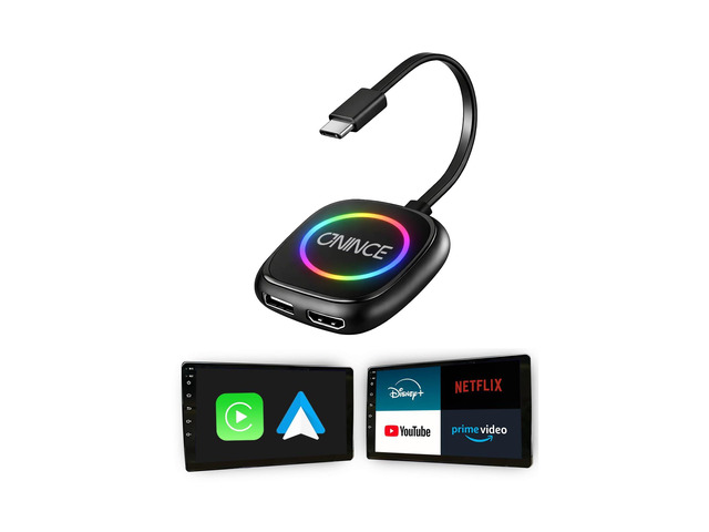 CarPlay Ai Box 2026 Upgrade - Magic Box 3.0 for Wired CarPlay Cars Unlock Android Auto on Your Motorcycle & Car USB PORT Wired Android Auto &...