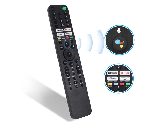 RMF-TX520U for Sony Smart TV & Bravia TV with Voice Control Replacement Remote for Sony 2019-2023 XBR/KD/XR Series, X80J, X85J, X90J, A80J etc