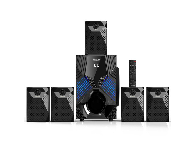 1000W Peak Surround System 8 inch Subwoofer Home Theater Systems 5 Wired Satellite Audio Speakers 5.1/2.1 Channel Surround Sound Deep Bass...