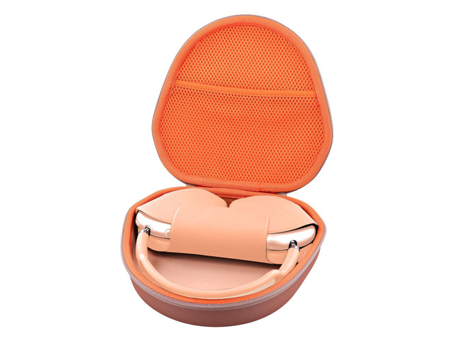 Case for Apple Airpods Max/Max 2 Over-Ear Headphones,Orange Inside EVA Hard Shell, Mesh Pocket Accessory Storage, Travel-Ready Portable Storage...