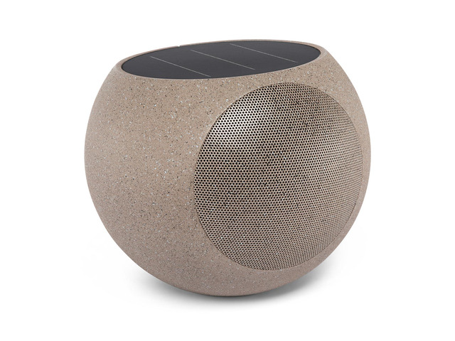 Zen - Outdoor Solar Bluetooth Speaker, IP65 Weatherproof - Stone Solar-charged outdoor speaker, Bluetooth and Auracast multi-speaker, IP65...