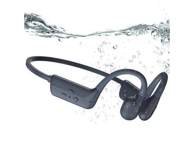 Swimming Headphones, IP68 Waterproof Bone Conduction Headphones, Bluetooth 6.0 &MP3 with32GB Memory Card, Skin Open Ear Swim Earbuds with...