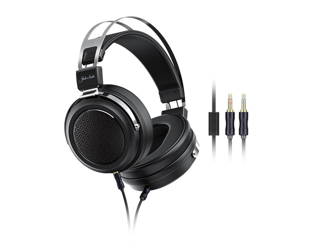 JadeAudio JT1 Professional Studio Headphones for Recording Gaming Headset with Microphone, 50mm Diaphragms, Hi-Res Music Studio Headset
