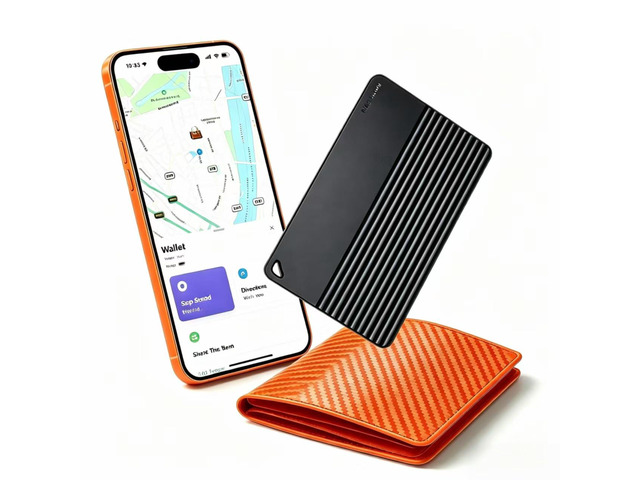 Wallet Tracker Card for Apple Find My, 5-Year Battery Bluetooth Item Finder for iPhone, Slim Smart Tracking Card for Wallet, Luggage, Passport,...