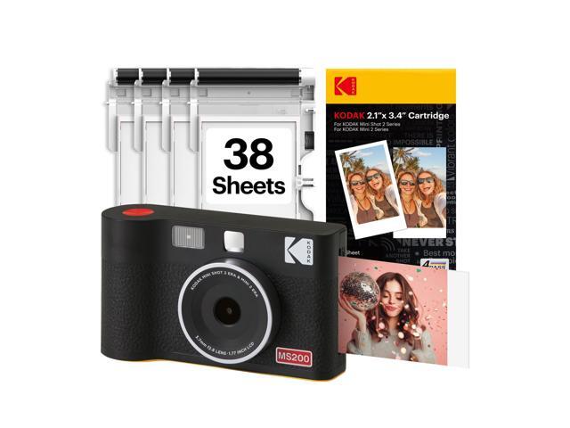 Mini Shot 2 ERA 2x3 Instant Camera, Photo Printer, 38 Sheet, Black Bluetooth, iPhone & Android Smartphone Compatible, 13MP Camera, Retake Before...