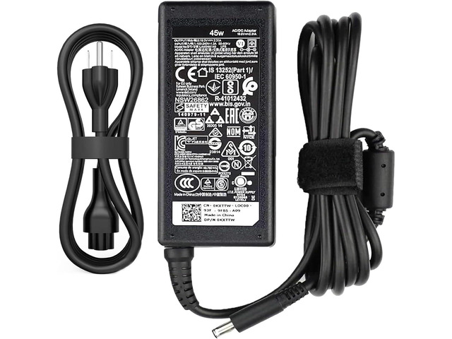 45W (4.5 * 3.0 mm Jack 19.5V 2.31A) AC Charger Fit for DELL Inspiron 11/13/14/15/17 3000 5000 7000 Series(3583 3593 5570) Latitude E5450 XPS 13-45...