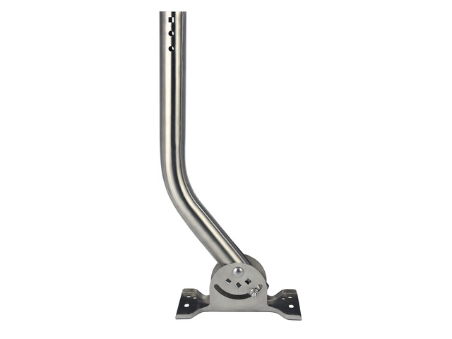Pro-Grade J-Max 100% Solid Stainless Steel Antenna Mount - Universal Outdoor Adjustable Pivot/Lock Bracket & J-Pipe Mast (1.5' x 18' Pole) for...