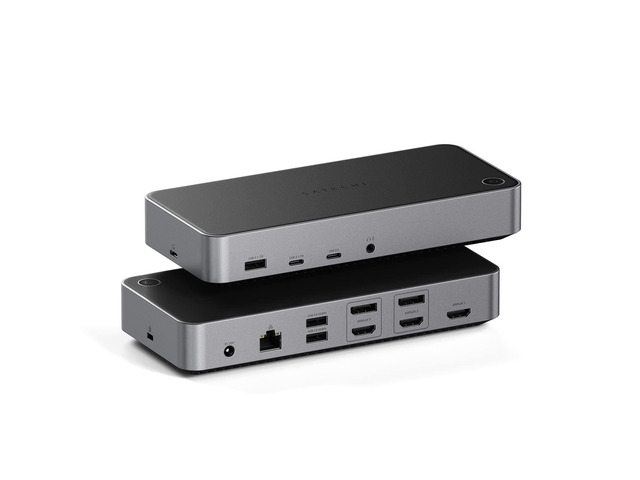 13-in-1 Triple 4K USB-C Docking Station, 100W Charging, Audio Jack 2 DisplayPort, 3 HDMI, 3 USB-A ports, Gigabit Ethernet, audio jack,...