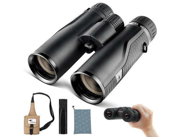 Premium ED HD Binoculars 8x42 for Adults, Waterproof & Fogproof with Magnesium Alloy Body, BAK4 Prism - High Power Binoculars for Bird Watching,...