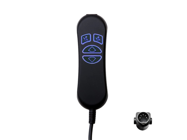 4 Button 5 Pin Prong Hand Control Handset Remote with USB and Backlight for Lift Chairs Electric Sofa Power Recliners