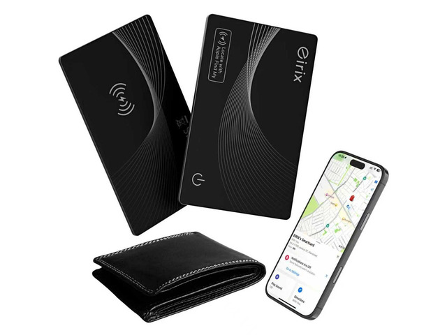 2026 [Apple MFi Certified] Wallet Tracker Card-(1.6mm), Rechargeable Card Finder, Works with Apple Find My (iOS Only), IP68 Waterproof Item Locator...