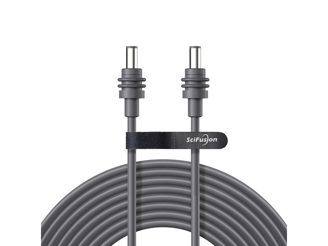 Starlink Mini Power Cable 20FT/6M, DC5521 Male to Male, Waterproof Mating 18AWG Replacement Starlink Mini DC Power Cable