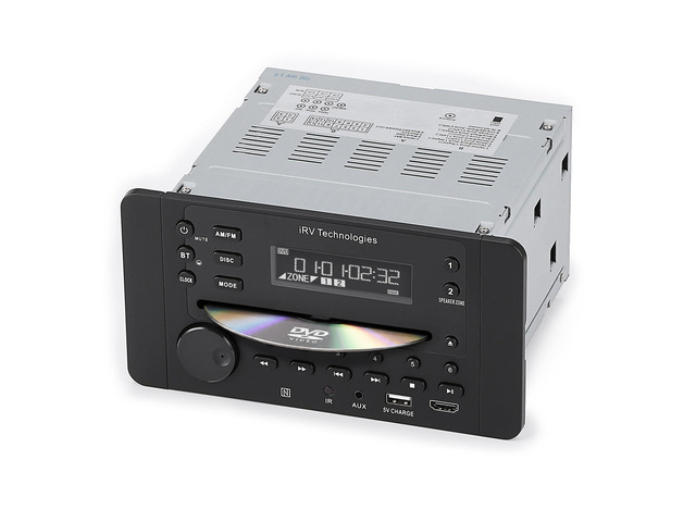 iRV62 75W 2 Zones Bluetooth Car Radio with DVD/CD Player, 4-Speaker Output Wall-Mount RV Stereo Receiver with VA Display, HDMI ARC, 12V DC,...