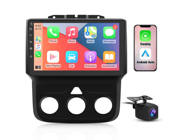 Car Radio Stereo for Dodge RAM 1500 2500 3500 2013 2014 2015 2016 2017 2018 with Android 13 Carplay Android Auto Bluetooth 5GHz WiFi FM SWC Backup...